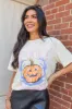 Spooky Vibes Cream Oversized Graphic Tee sold by Pink Lily