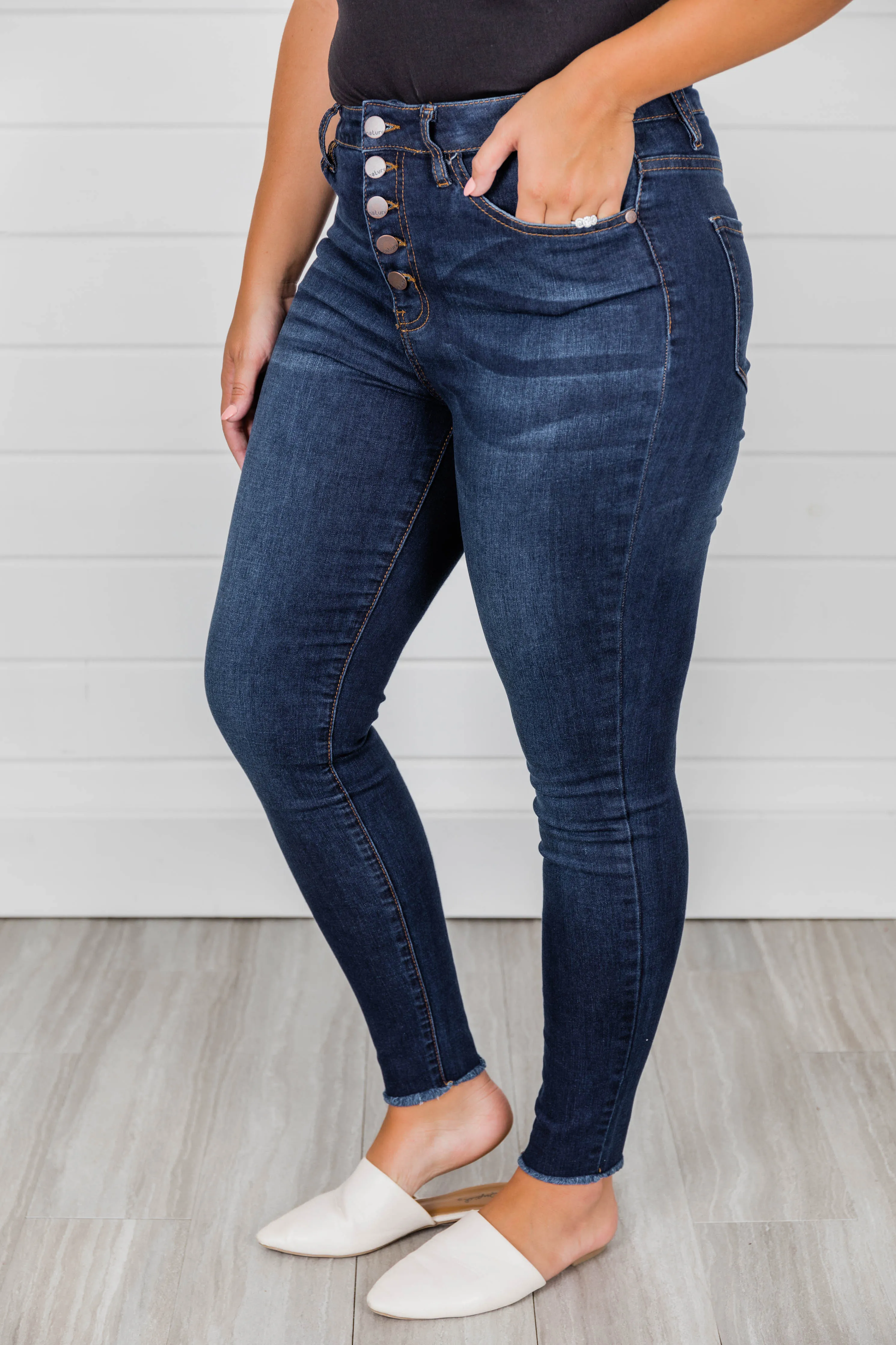 Chelsie Dark Wash Jeans FINAL SALE sold by Pink Lily product image thumbnail 5