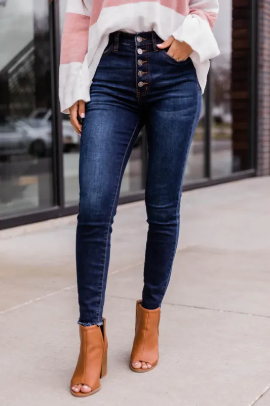 Chelsie Dark Wash Jeans FINAL SALE sold by Pink Lily