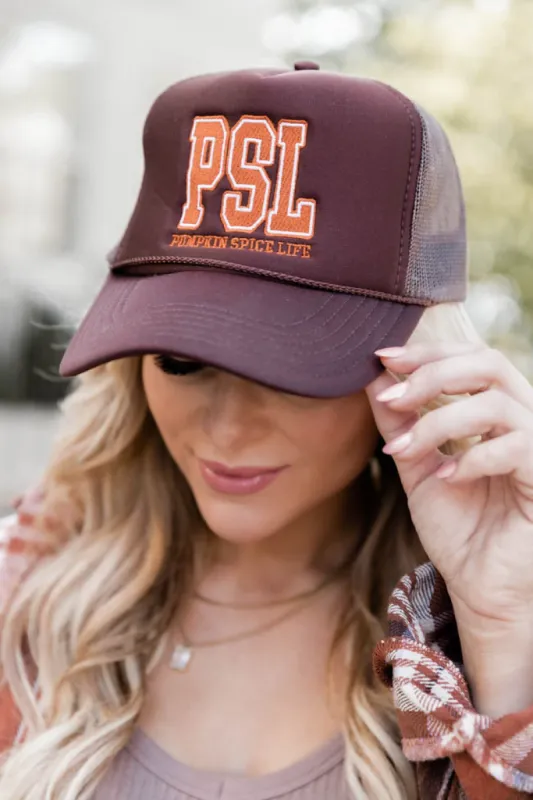 PSL Brown Trucker Hat FINAL SALE made by Pink Lily