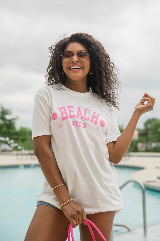 Beach Babe White Comfort Colors Graphic Tee sold by Pink Lily product image thumbnail 4