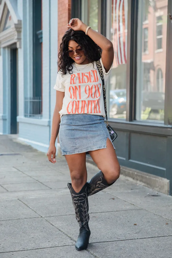 Raised On 90s Country Ivory Graphic Tee sold by Pink Lily product image thumbnail 2