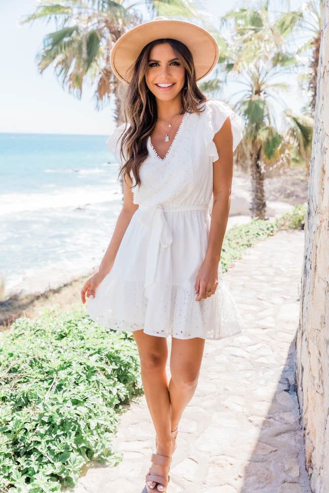 Riverside Daydream Lace White Dress FINAL SALE sold by Pink Lily product image thumbnail 3