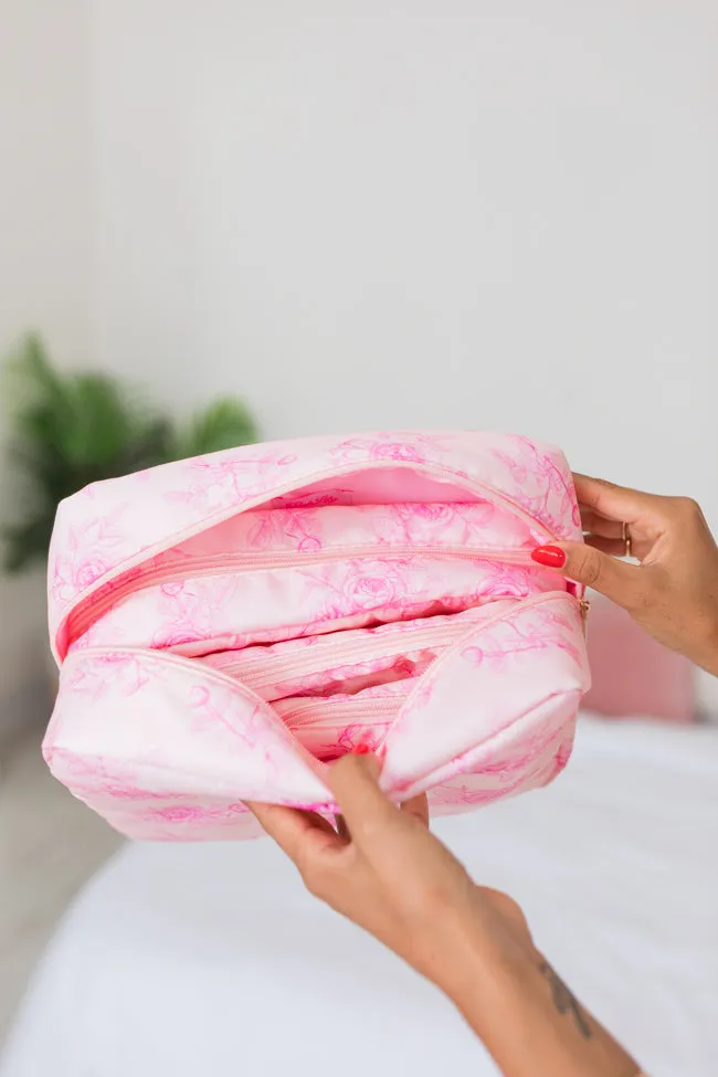 Floral Fantasy 4 Piece Cosmetic Bags Set sold by Pink Lily product image thumbnail 3