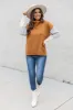 Brown Colorblock Turtleneck Sweater  FINAL SALE sold by Pink Lily