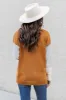 Brown Colorblock Turtleneck Sweater  FINAL SALE sold by Pink Lily