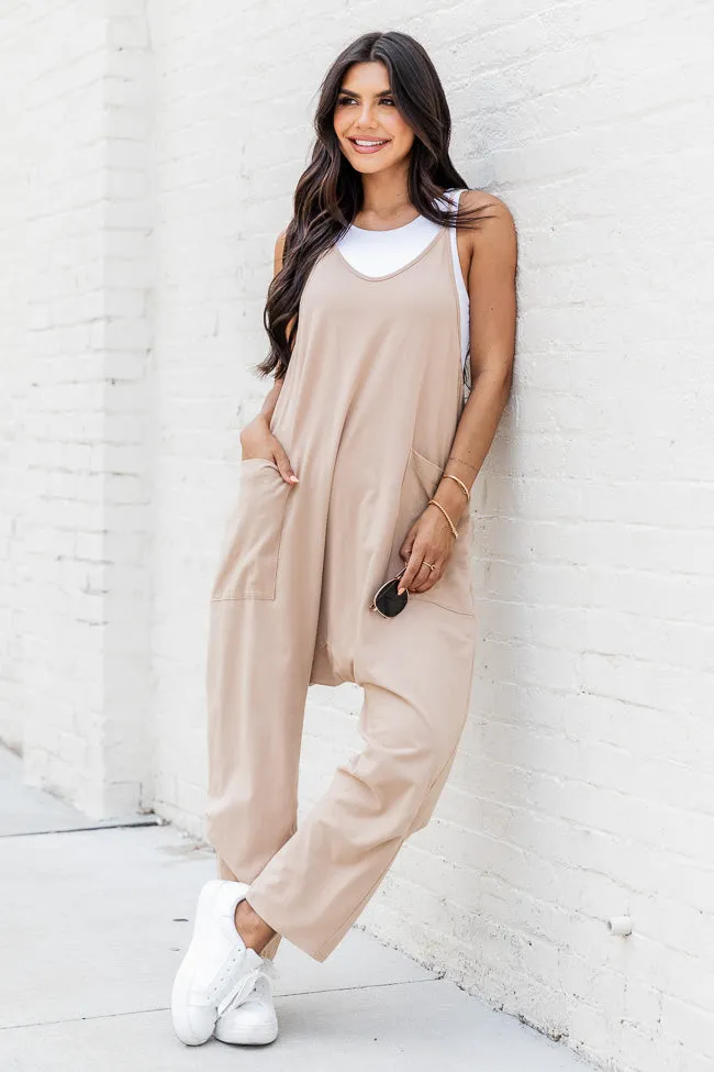 Day In The Life Mocha Jumpsuit sold by Pink Lily