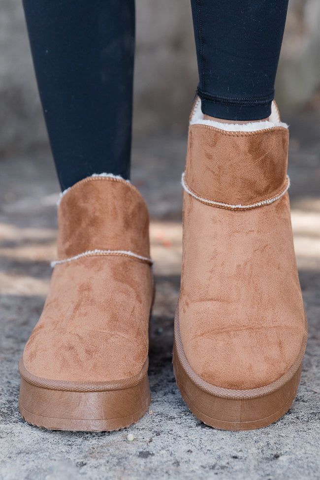 Elsa Chestnut Ultra Mini Platform Boot sold by Pink Lily product image thumbnail 3