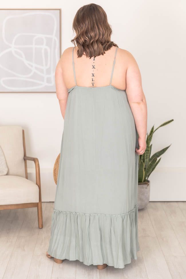 Lovely Fame Sage Cami Maxi Dress FINAL SALE sold by Pink Lily product image thumbnail 9