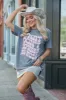 That Don't Impress Me Much Grey Oversized Graphic Tee sold by Pink Lily