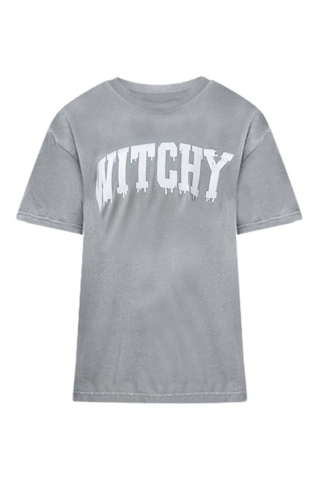 Witchy Grey Graphic Tee sold by Pink Lily product image thumbnail 5