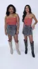 My Favorite Black Acid Wash Denim Skort sold by Pink Lily