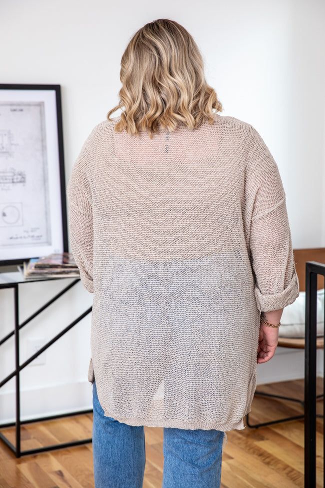 Here Without You Taupe Cardigan sold by Pink Lily product image thumbnail 12