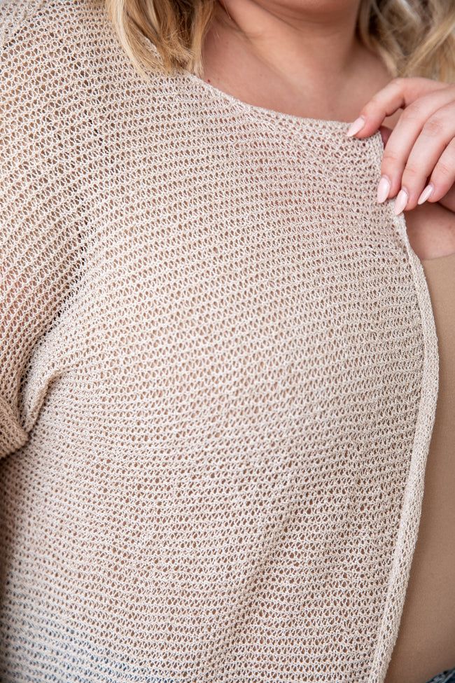 Here Without You Taupe Cardigan sold by Pink Lily product image thumbnail 9