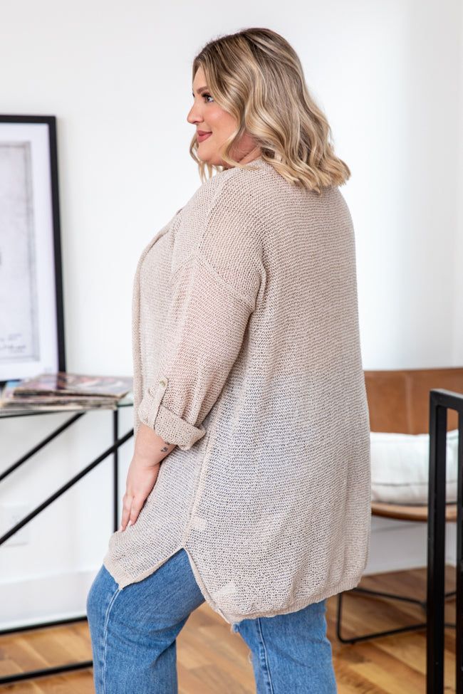 Here Without You Taupe Cardigan sold by Pink Lily product image thumbnail 11