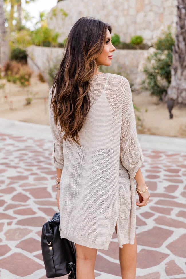 Here Without You Taupe Cardigan sold by Pink Lily product image thumbnail 6