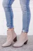 Carissa Taupe Block Heel Suede Bootie FINAL SALE sold by Pink Lily