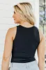 Who Knows How Long Black Scoopneck Bodysuit FINAL SALE sold by Pink Lily