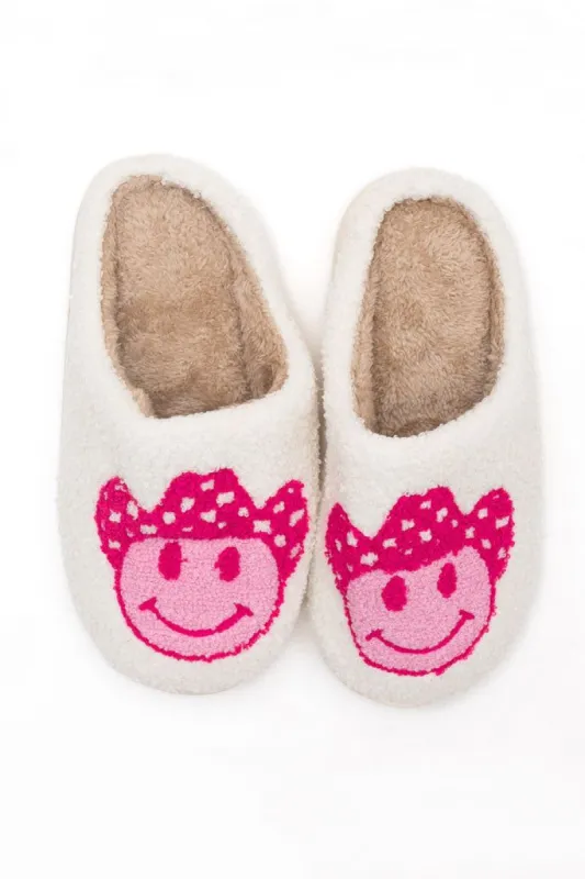 Cowboy Smiley Slippers sold by Pink Lily