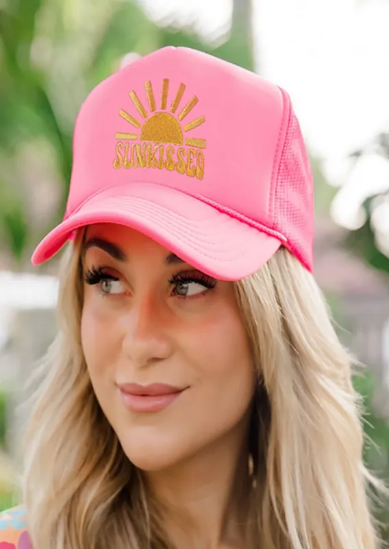 Sunkissed Hot Pink Trucker Hat sold by Pink Lily