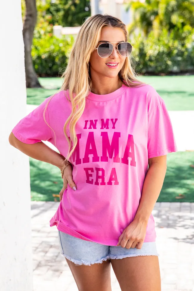 In My Mama Era Hot Pink Graphic Tee sold by Pink Lily product image thumbnail 4