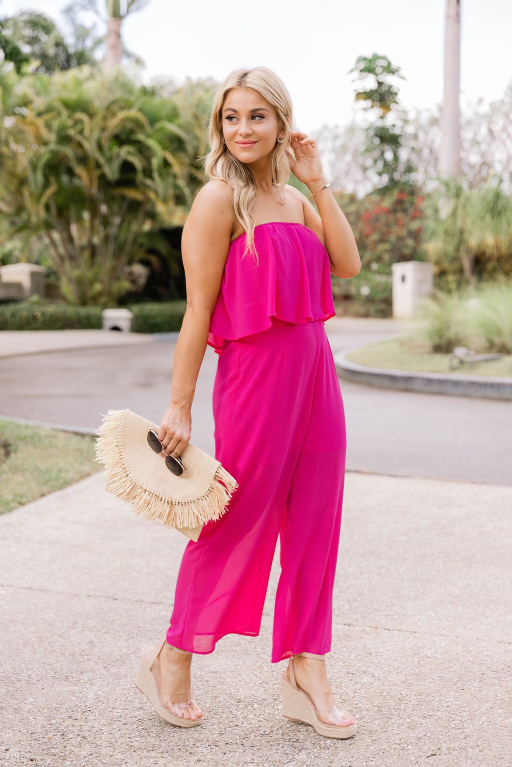 Something To Dream About Magenta Strapless Top FINAL SALE sold by Pink Lily product image thumbnail 2