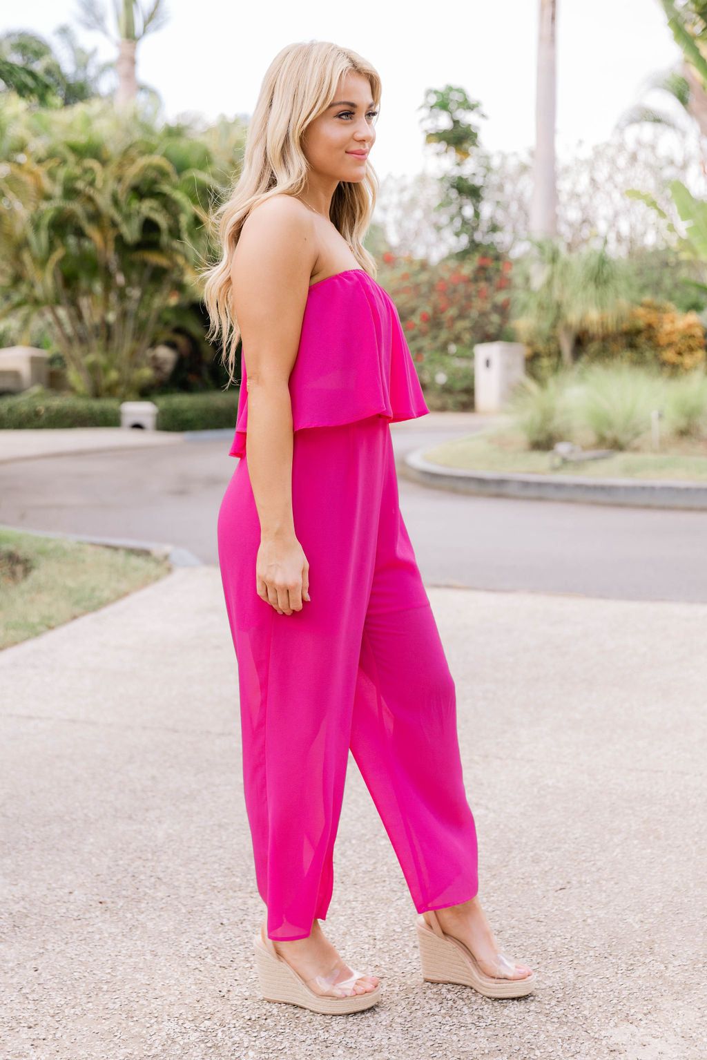 Something To Dream About Magenta Strapless Top FINAL SALE sold by Pink Lily product image thumbnail 3