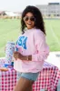 USA Flag Light Pink Graphic Sweatshirt sold by Pink Lily