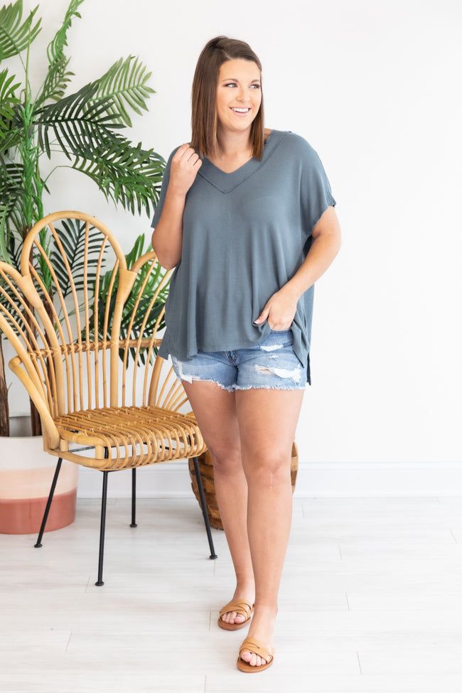 A Glorious Time Slate T-Shirt FINAL SALE sold by Pink Lily product image thumbnail 7