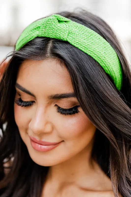Much Needed Green Woven Knotted Headband FINAL SALE sold by Pink Lily