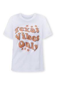Texas Vibes Only White Graphic Tee sold by Pink Lily