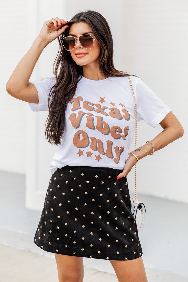 Texas Vibes Only White Graphic Tee sold by Pink Lily