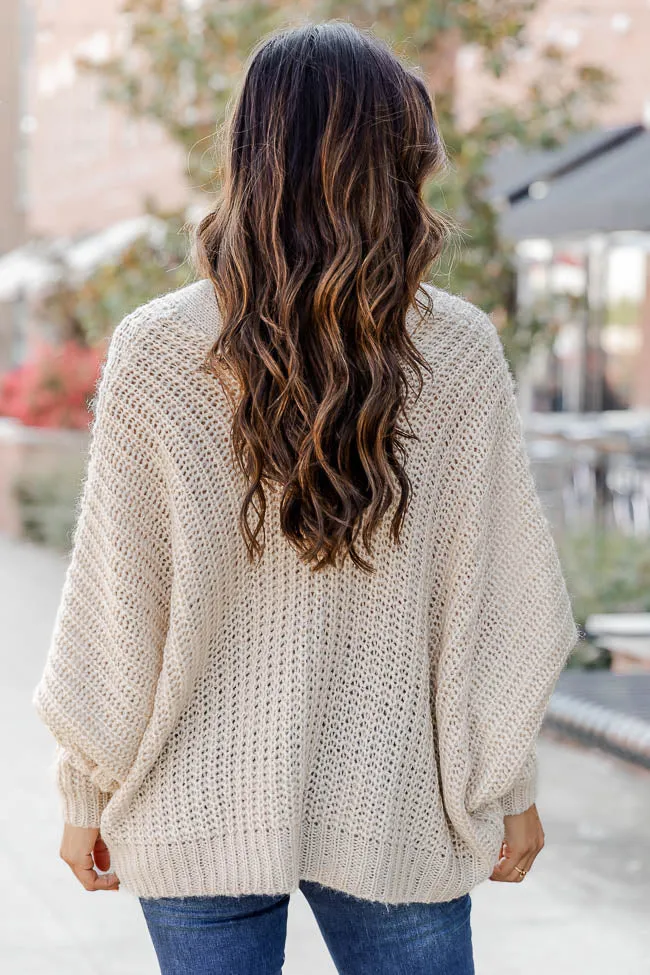 Sundown Awaits Knit Oatmeal Cardigan sold by Pink Lily product image thumbnail 4