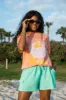Summer Drink Coral Oversized Graphic Tee sold by Pink Lily