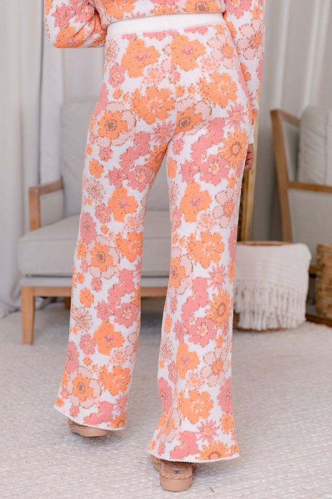 Movies And Chill Vintage Floral Fuzzy Lounge Pants FINAL SALE sold by Pink Lily product image thumbnail 4