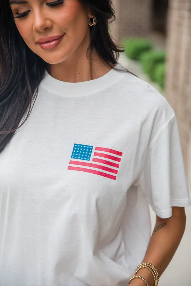 Live Free White Comfort Colors Graphic Tee sold by Pink Lily product image thumbnail 4