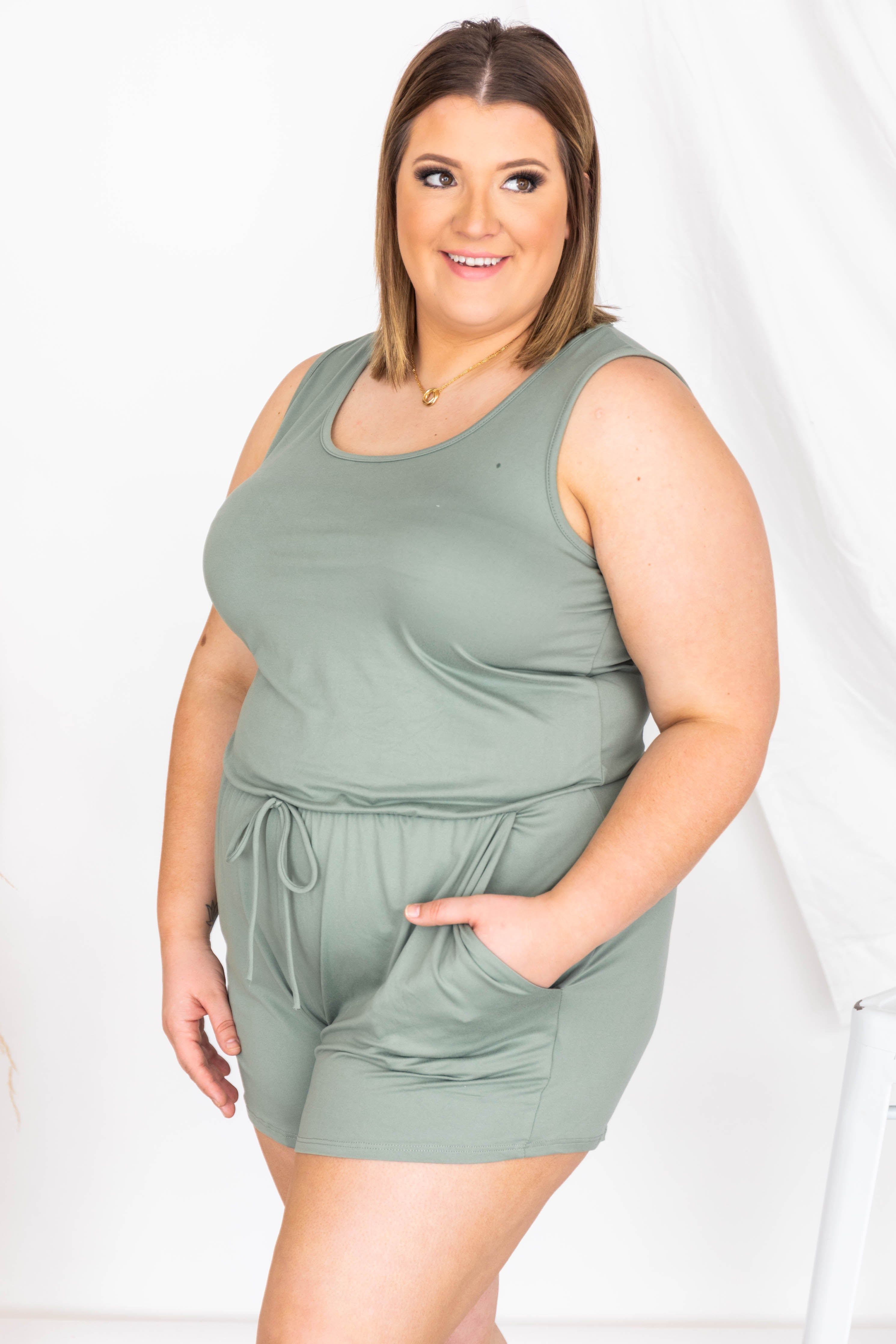 Summer Classics Romper Sage FINAL SALE sold by Pink Lily product image thumbnail 16