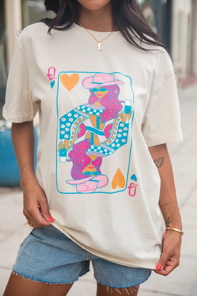 Queen of Country Ivory Oversized Graphic Tee sold by Pink Lily product image thumbnail 3