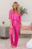 Good To Get Away Pink Bamboo Pants Set sold by Pink Lily