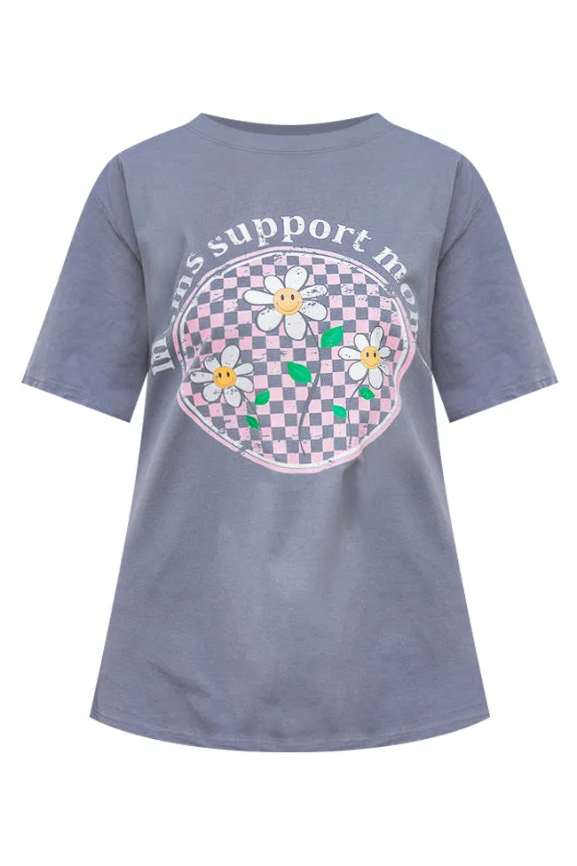 Moms Support Moms Grey Comfort Colors Graphic Tee sold by Pink Lily product image thumbnail 4