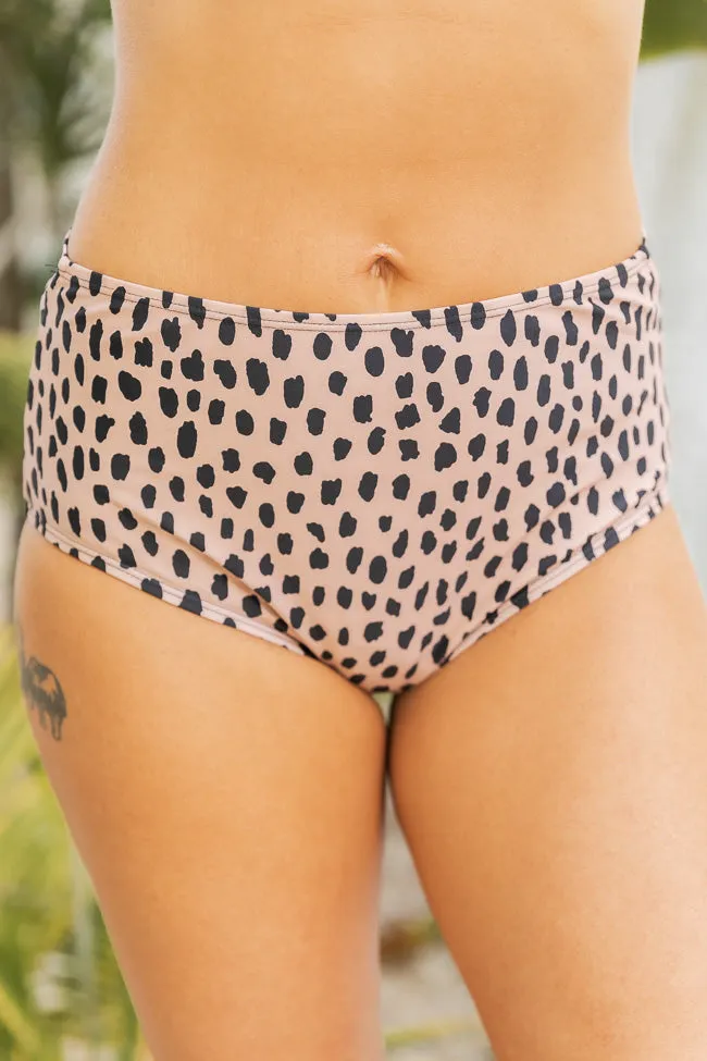Mindless Timing Brown Animal Print High Waisted Bikini Bottom FINAL SALE sold by Pink Lily