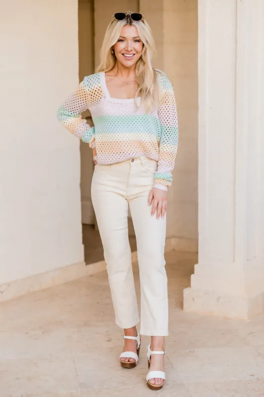 Allie Yellow Straight Leg Jeans FINAL SALE sold by Pink Lily