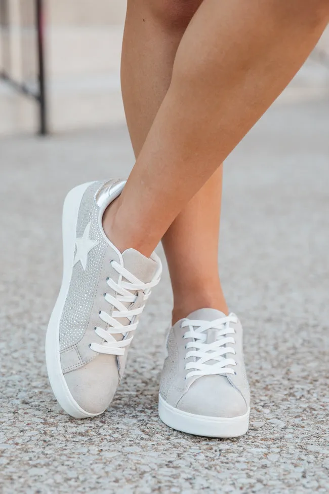 Karlie Taupe Rhinestone Star Sneaker SALE sold by Pink Lily product image thumbnail 2