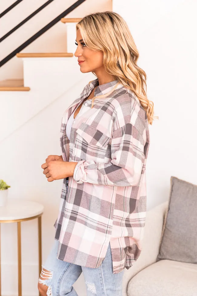 Adoring You Pink Plaid Blouse FINAL SALE sold by Pink Lily product image thumbnail 3