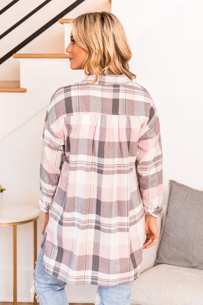 Adoring You Pink Plaid Blouse FINAL SALE sold by Pink Lily product image thumbnail 4