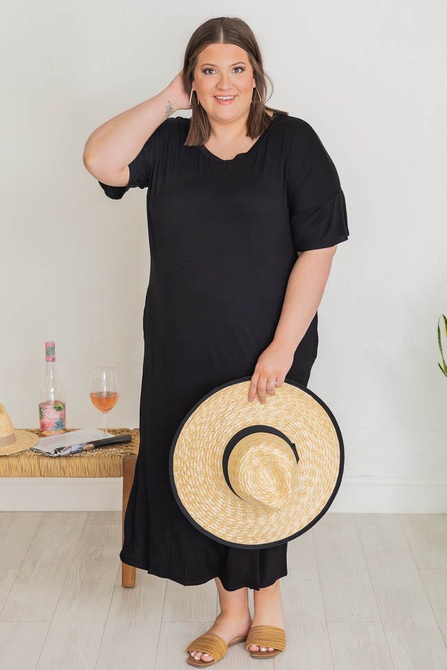 Simple Melody Midi Black T-Shirt Dress FINAL SALE sold by Pink Lily product image thumbnail 10