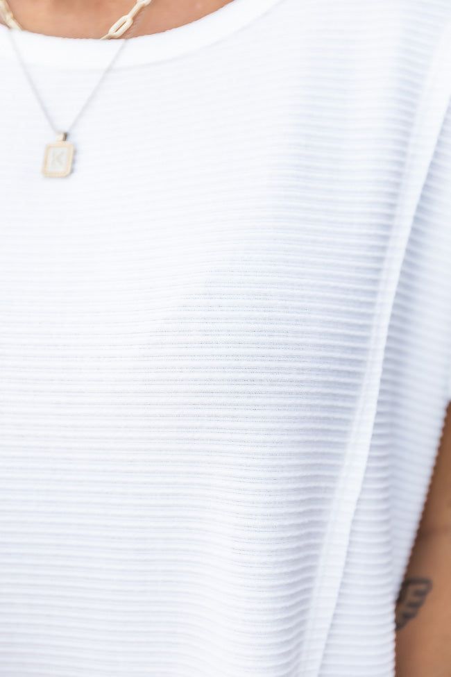 Summers Last Kiss Ribbed White Tee sold by Pink Lily product image thumbnail 4