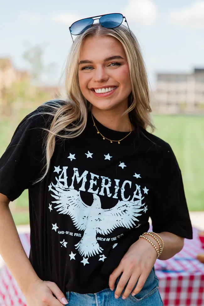 American Eagle Black Graphic Tee SALE sold by Pink Lily product image thumbnail 4