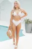 Tans And Tides Neutral Printed High Waisted Bikini Bottoms FINAL SALE sold by Pink Lily
