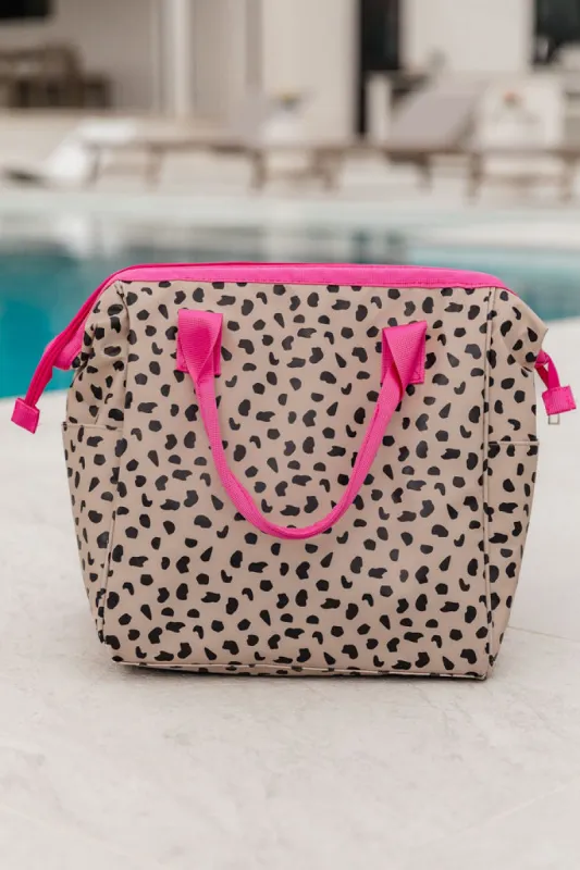 Backpack Cooler In Nina Leopard FINAL SALE sold by Pink Lily